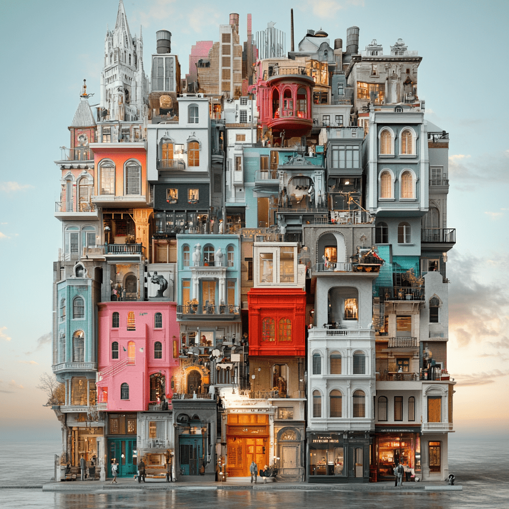 Vibrant Urban Mosaic - ACH Studio