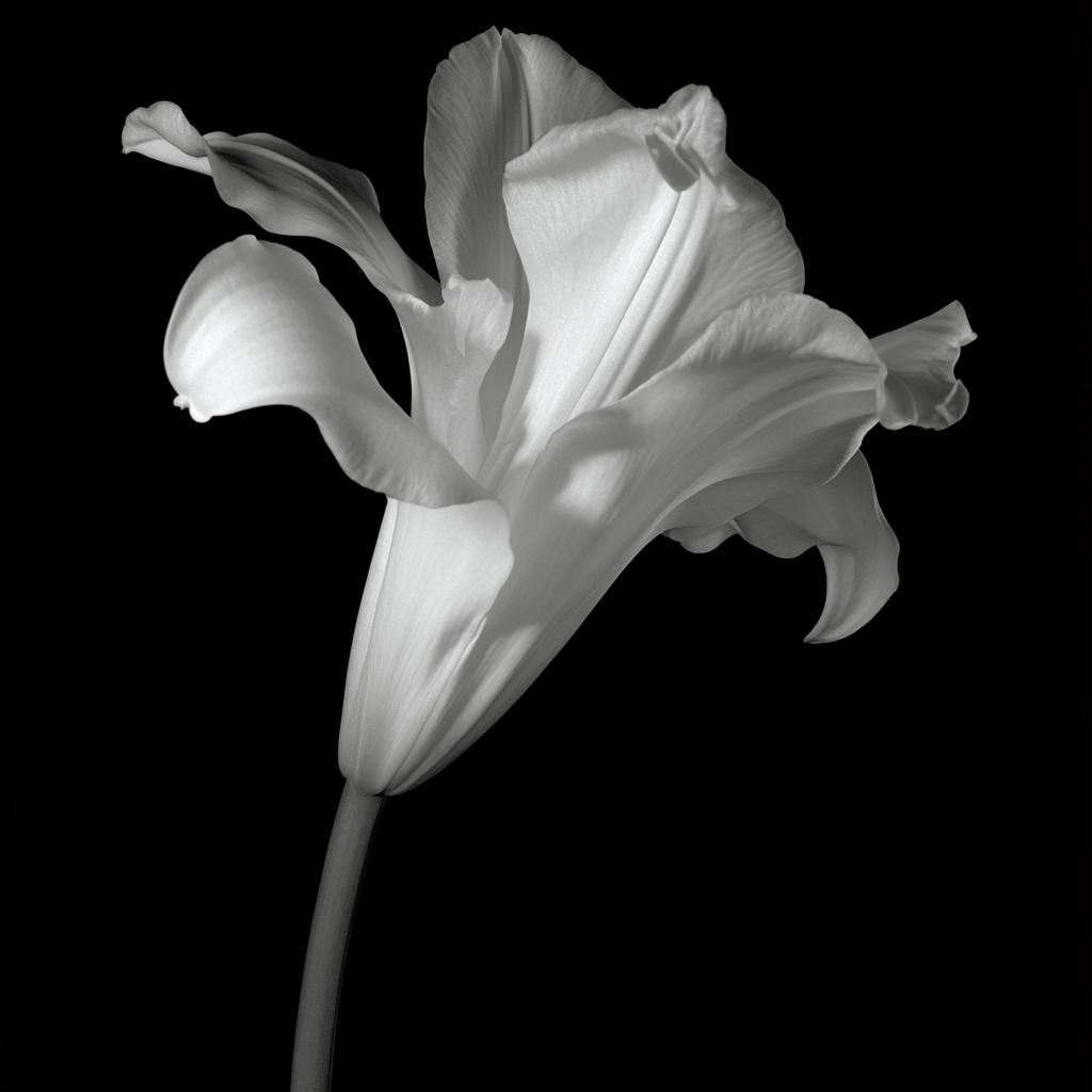 Graceful Tulip Silhouette - ACH Studio