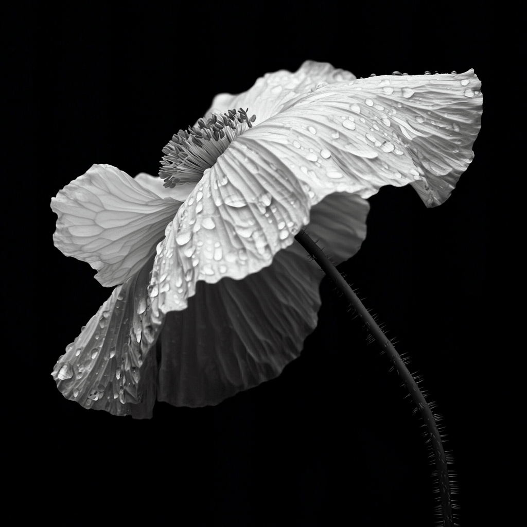 Monochrome Dew Bloom - ACH Studio