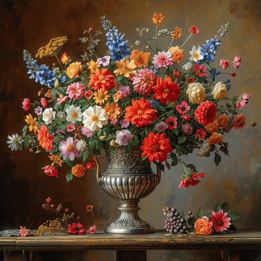 Vase of Vibrant Blooms - ACH Studio